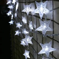 Brill-ligfut Led Lampjes Slinger - Sterretjes - 3 Meter - 20 Lichtjes - Cold White - Lichtsnoer - Batterij - Slaapkamer - Kerst Outlet