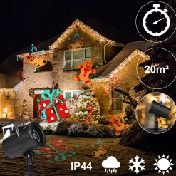 Merkloos Led Laser Licht Projector | 72 Motieven | Kerst Verlichting | Verschillende Thema's | Voor Buiten & Binnen | Shop