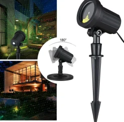 Deuba® Led Laser, Projector, Laserlichtprojector, Groen Licht, Voor Binnen En Buiten Cheap