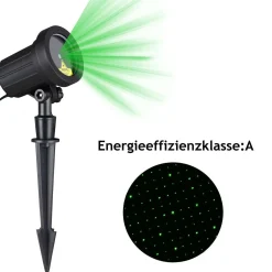 Deuba® Led Laser, Projector, Laserlichtprojector, Groen Licht, Voor Binnen En Buiten Cheap
