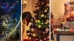 Qualu Led Lichtsnoer Met Zonne-Energie - Dag En Nacht Sensor - Igia Teron - 0.06W - 11.9 Meter - 100 Led's Meerkleurig - Waterdicht Ip44 - Zwart Online