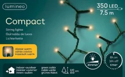 Lumineo Led Snoerverlichting Compact Ricelights - 7,5 M 350 Lampjes - Klassiek Warm 750 Cm New