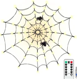 Merkloos Led Spinnenweb Halloween Fairy Lights Usb-Verlichting Duurzaam Griezelig En Mooi Shop
