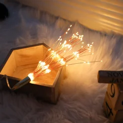 Merkloos Led-Vuurwerk Lichtslinger-Werkt Op Zonne-Energie -200Led Lichtjes- Warm Wit Licht Best Sale