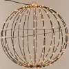 Merkloos Lichtbol Van Metaal Met Timer Warm Licht 40 Cm - Kerstversiering Flash Sale
