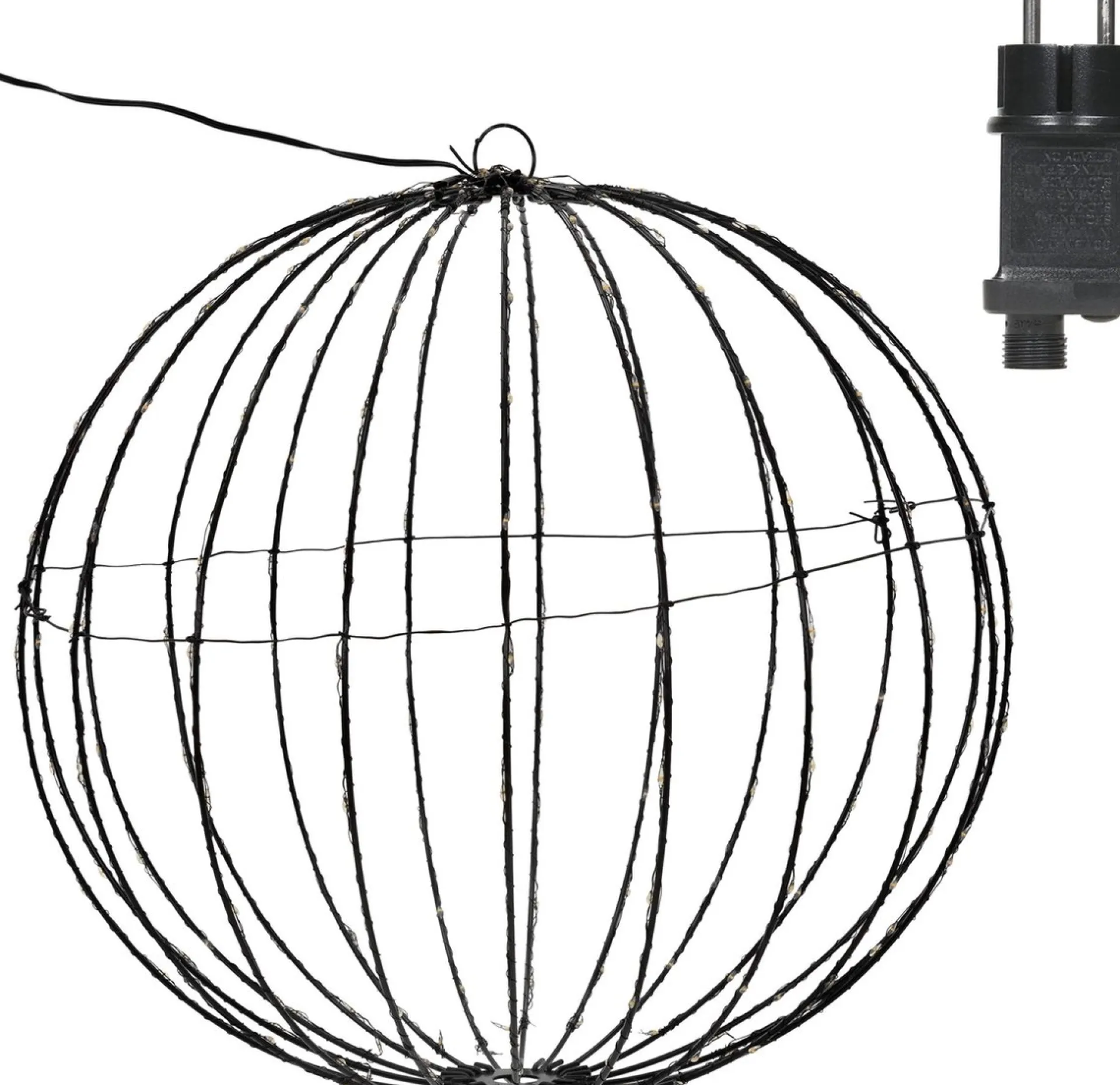 Merkloos Lichtbol Van Metaal Met Timer Warm Licht 40 Cm - Kerstversiering Flash Sale