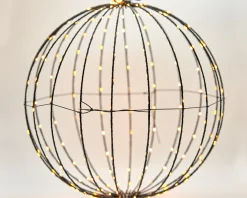 Merkloos Lichtbol Van Metaal Met Timer Warm Licht 40 Cm - Kerstversiering Flash Sale