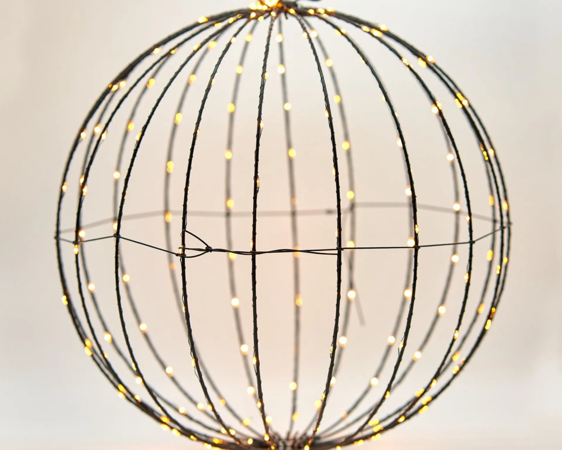 Merkloos Lichtbol Van Metaal Met Timer Warm Licht 40 Cm - Kerstversiering Flash Sale