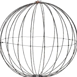 Merkloos Lichtbol Van Metaal Met Timer Warm Licht 40 Cm - Kerstversiering Flash Sale