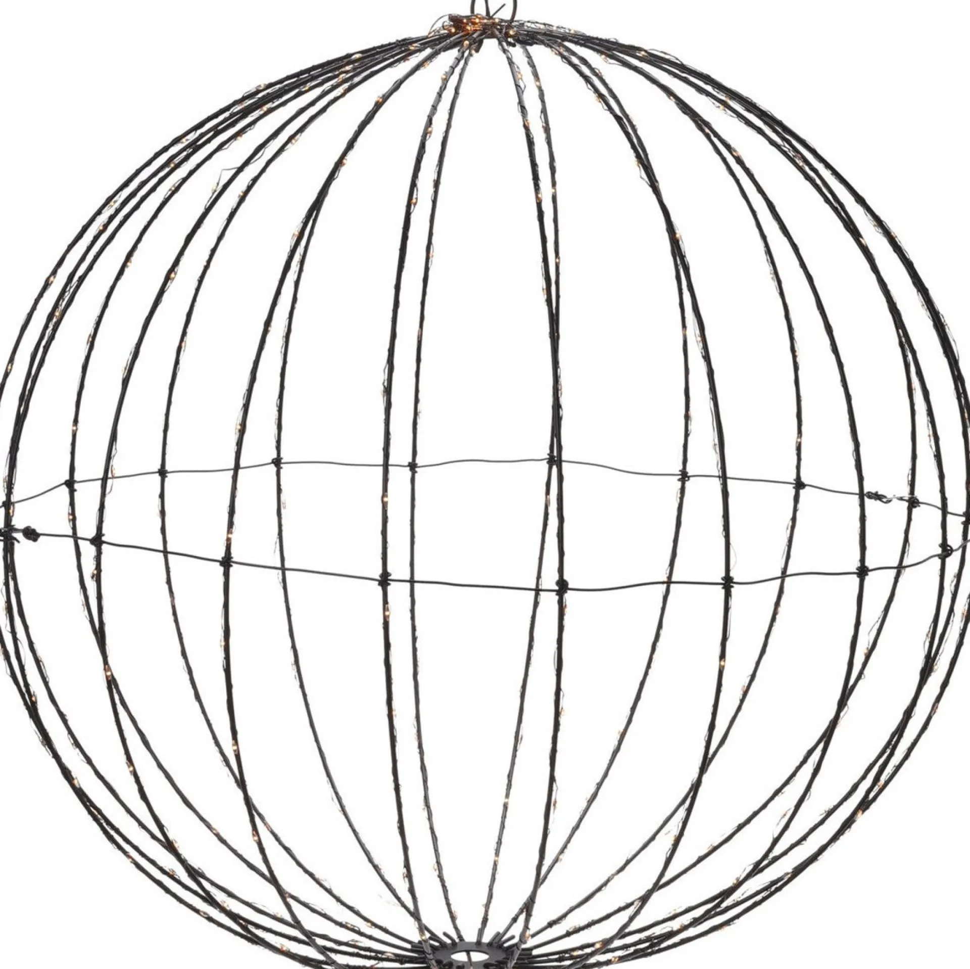 Merkloos Lichtbol Van Metaal Met Timer Warm Licht 40 Cm - Kerstversiering Flash Sale