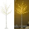 Zenzee Lichtboom - Lichttakken - Led Boom - Kerstverlichting - Lichttak - Kerstversiering - Kerst - 180 Cm - 96 Led's - Warmwit Fashion