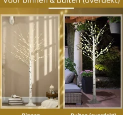 Zenzee Lichtboom - Lichttakken - Led Boom - Kerstverlichting - Lichttak - Kerstversiering - Kerst - 180 Cm - 96 Led's - Warmwit Fashion