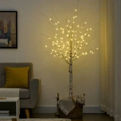 Zenzee Lichtboom - Lichttakken - Led Boom - Kerstverlichting - Lichttak - Kerstversiering - Kerst - 180 Cm - 96 Led's - Warmwit Fashion