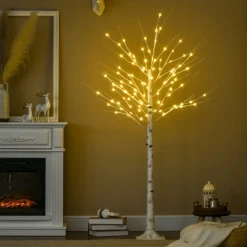 Zenzee Lichtboom - Lichttakken - Led Boom - Kerstverlichting - Lichttak - Kerstversiering - Kerst - 180 Cm - 96 Led's - Warmwit Fashion