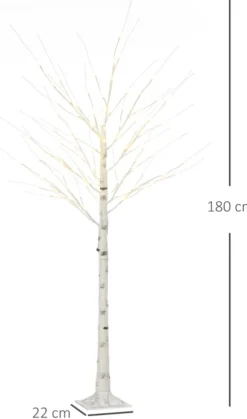 Zenzee Lichtboom - Lichttakken - Led Boom - Kerstverlichting - Lichttak - Kerstversiering - Kerst - 180 Cm - 96 Led's - Warmwit Fashion