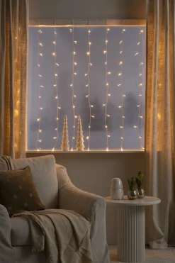 Konst Smide Lichtgordijn Voor Binnen - Extra Warm Wit - 1.4 X 1.2 Meter - 120 Leds - Kerstverlichting Best Sale