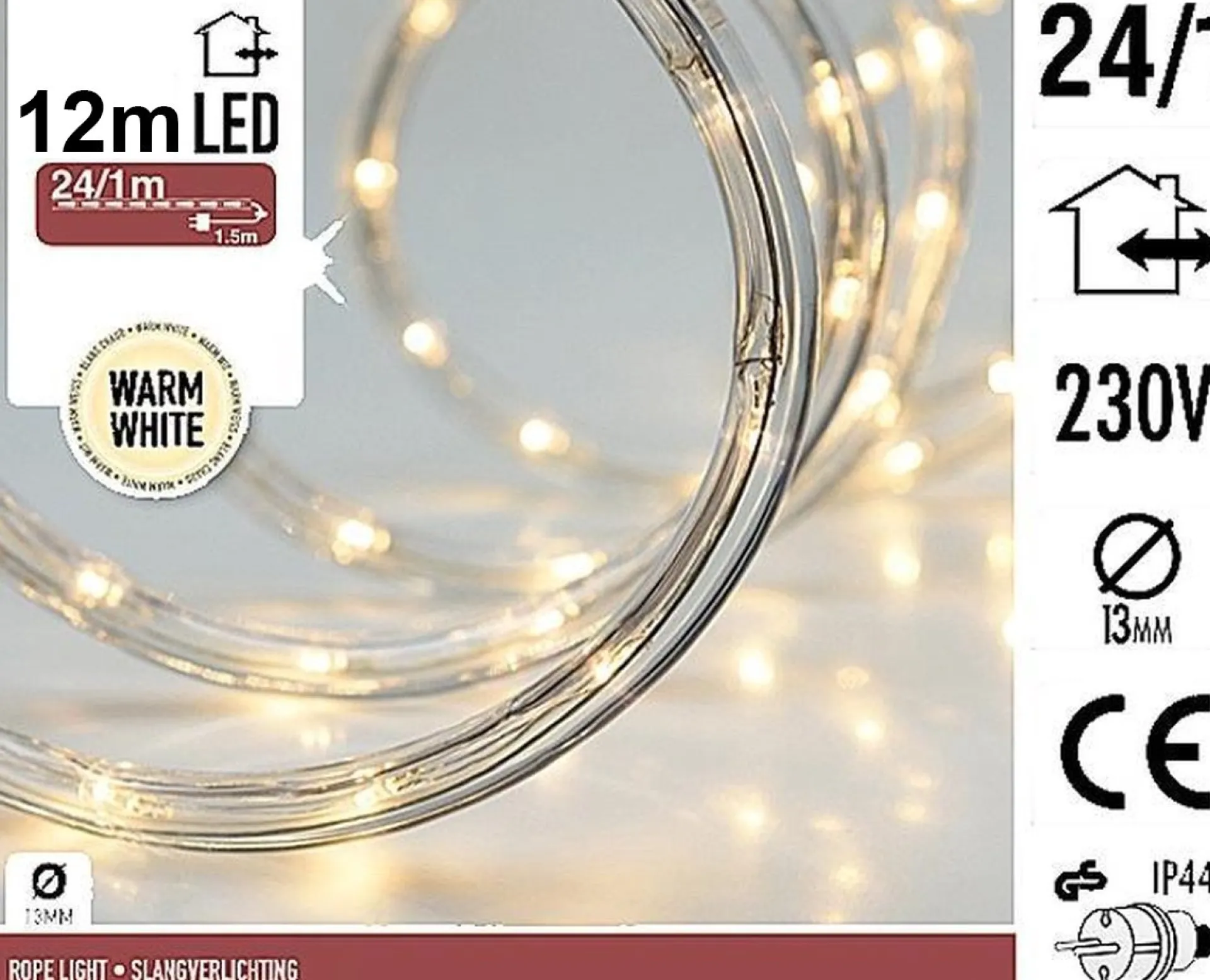 RTM Lighting Lichtslang / Slangverlichting 12M Met 288 Led Lampjes - Extra Warm Wit Licht Store