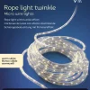 Lumineo Lichtslang Zilver Met Warm Witte Verlichting 9 Meter 567 Lampjes - Feestverlichting/Kerstverlichting Best