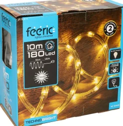 Feeric lights u0026 Christmas Lichtslang/Slangverlichting - 10 M - 180 Leds - Warm Wit Outlet