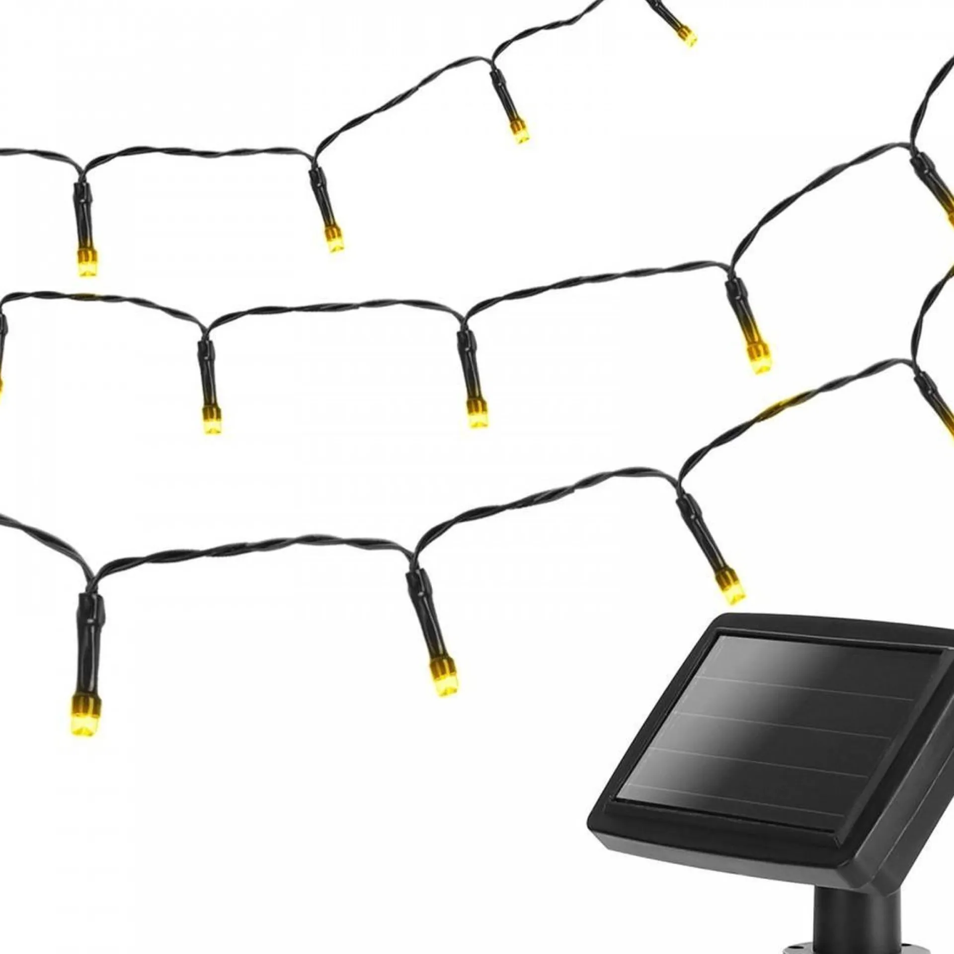 Aigostar Lichtstring Warmwit - 2700K | 11 Meter - 100 Led's | Waterdicht Ip44 | Solar - Oplaadbaar Best