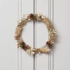 * Kerstkransen>Lights4Fun Gouden Krans Deurkrans 33 Cm Herfstdecoratie Kerstdecoratie Moderne Adventskrans