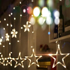Liviner® Kerstverlichting Sterrengordijn - 2,5 M - Warmwit - Voor Binnen - Kerst Accessoires Clearance