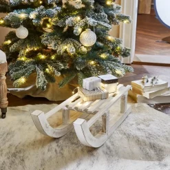 Loberon Kerstbeelden></noscript> Decoratieve Slee Joshua Antiekwit