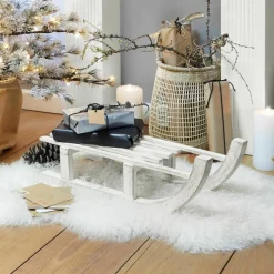 Loberon Kerstbeelden></noscript> Decoratieve Slee Joshua Antiekwit