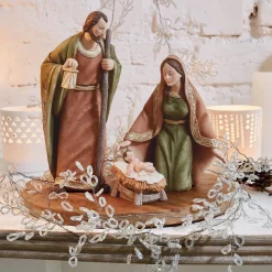 Loberon Kerststallen> Kerstbeeld Set Van 3 Rokitno Bont