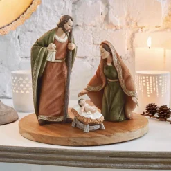 Loberon Kerststallen></noscript> Kerstbeeld Set Van 3 Rokitno Bont