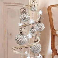 Loberon Kersthanger></noscript> Kerstversiering Set Van 6 Murron Zilverkleurig