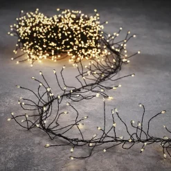 Luca lighting - Cluster Zwart Classic Wit 960Led Ip44 8 Function Controller En Timer - L600Cm - Woonaccessoires En Seizoensgebondendecoratie Best