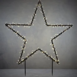Luca lighting - Garden D'Light Tuinsteker Ster 350Led Classic Wit Ip44 8 Function Controller En Timer - L121X H135Cm - Woonaccessoires En Seizoensgebondendecoratie Cheap