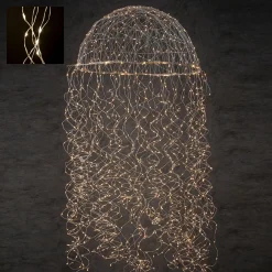 Luca lighting - Kroonluchter Kwal Zilver Warm Wit 1280Led Ip44 - L200Xd60Cm - Woonaccessoires En Seizoensgebondendecoratie (Europese Stekker ) Best Sale