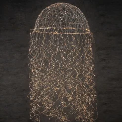 Luca lighting - Kroonluchter Kwal Zilver Warm Wit 1280Led Ip44 - L200Xd60Cm - Woonaccessoires En Seizoensgebondendecoratie (Europese Stekker ) Best Sale