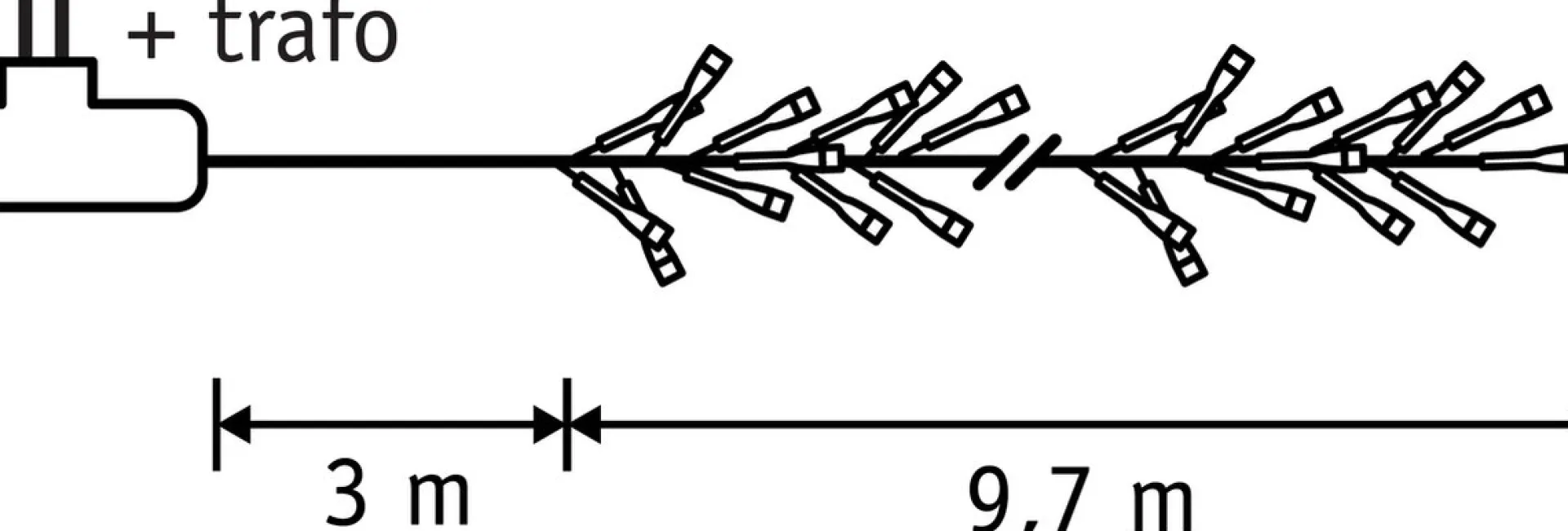 Luca lighting Cluster Kerstverlichting Met 1512 Led Lampjes - L Warm Wit 970 Cm Online