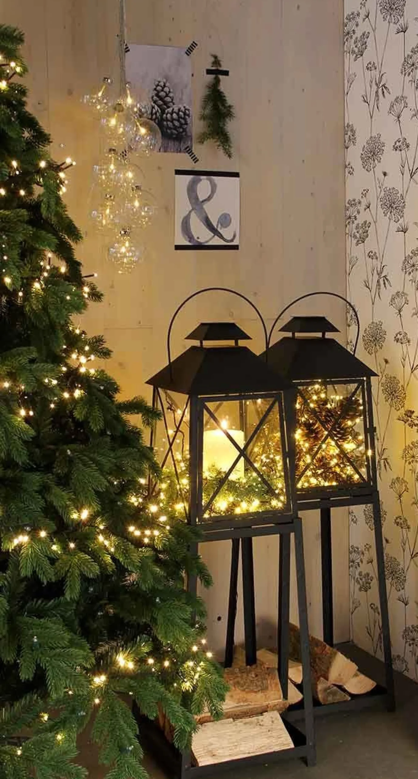 Luca lighting Cluster Kerstverlichting Met 576 Led Lampjes - L Klassiek Wit 420 Cm New