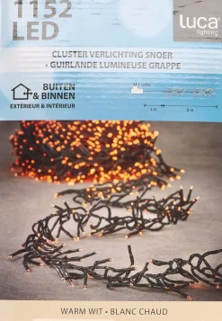 Luca lighting Cluster Kerstverlichting Met 1152 Led Lampjes - L Warm Wit 800 Cm New