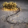 Luca lighting Draadverlichting Cluster Met 960 Warm Witte Led Lampjes - L600 Cm - Zwart Outlet