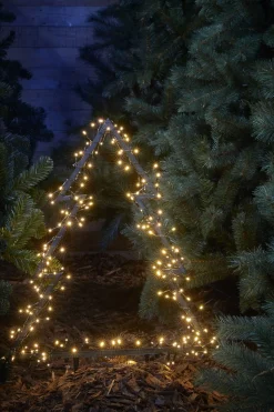 Luca lighting Garden D'Light Kerstboom Tuinsteker Met Klassiek Witte Led Verlichting - L53 X H75 Cm - Zwart Discount