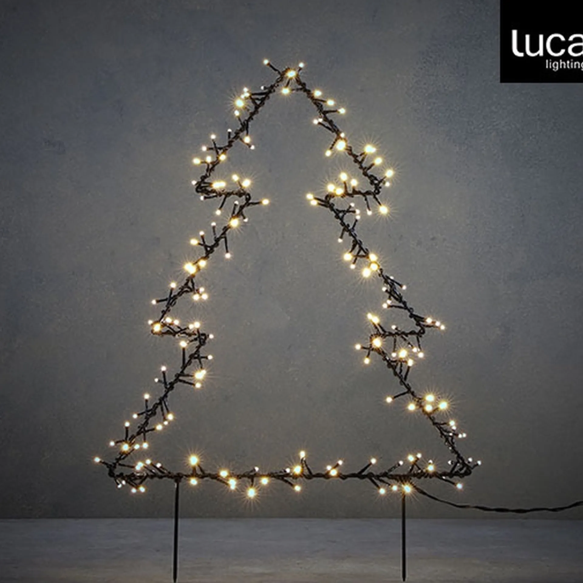 Luca lighting Garden D'Light Kerstboom Tuinsteker Met Klassiek Witte Led Verlichting - L53 X H75 Cm - Zwart Best