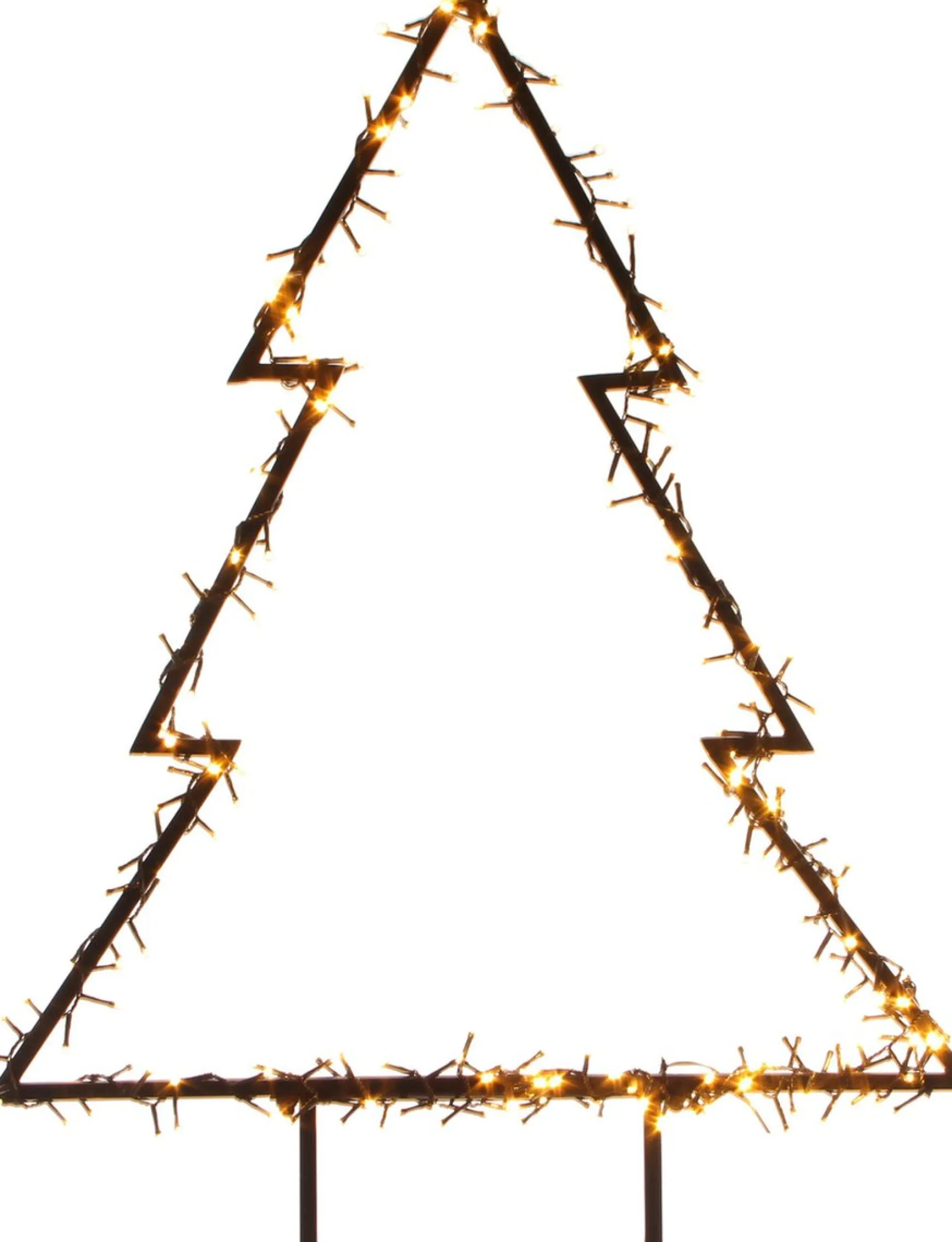 Luca lighting Garden D'Light Kerstboom Tuinsteker Met Warm Witte Led Verlichting - L72 X H100 Cm - Zwart Fashion