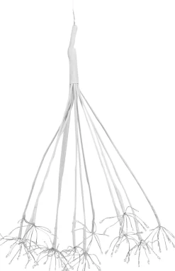 Luca lighting Kerstverlichting Paardenbloem Met 160 Warm Witte Led Lampjes - O80 Cm - Zilver Hot