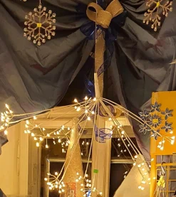 Luca lighting Kerstverlichting Paardenbloem Met 160 Warm Witte Led Lampjes - O80 Cm - Zilver Hot