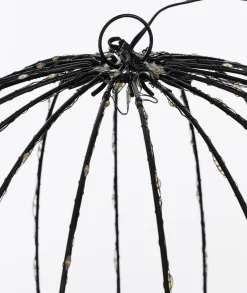 Luca lighting Kerstverlichting Bal Met Warm Witte Led Lampjes - O60 Cm - Zwart Cheap