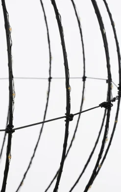 Luca lighting Kerstverlichting Bal Met Warm Witte Led Lampjes - O60 Cm - Zwart Cheap