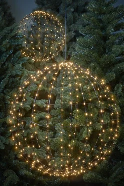 Luca lighting Kerstverlichting Bal Met Warm Witte Led Lampjes - O60 Cm - Zwart Cheap