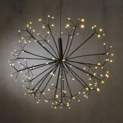 Luca lighting Kerstverlichting Paardenbloem Met 150 Warm Witte Led Lampjes - O58 Cm - Zilver Sale