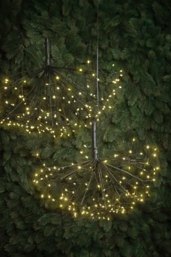 Luca lighting Kerstverlichting Paardenbloem Met 150 Warm Witte Led Lampjes - O58 Cm - Zilver Sale