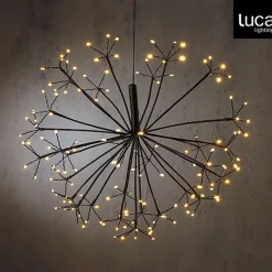 Luca lighting Kerstverlichting Paardenbloem Met 150 Warm Witte Led Lampjes - O58 Cm - Zilver Sale